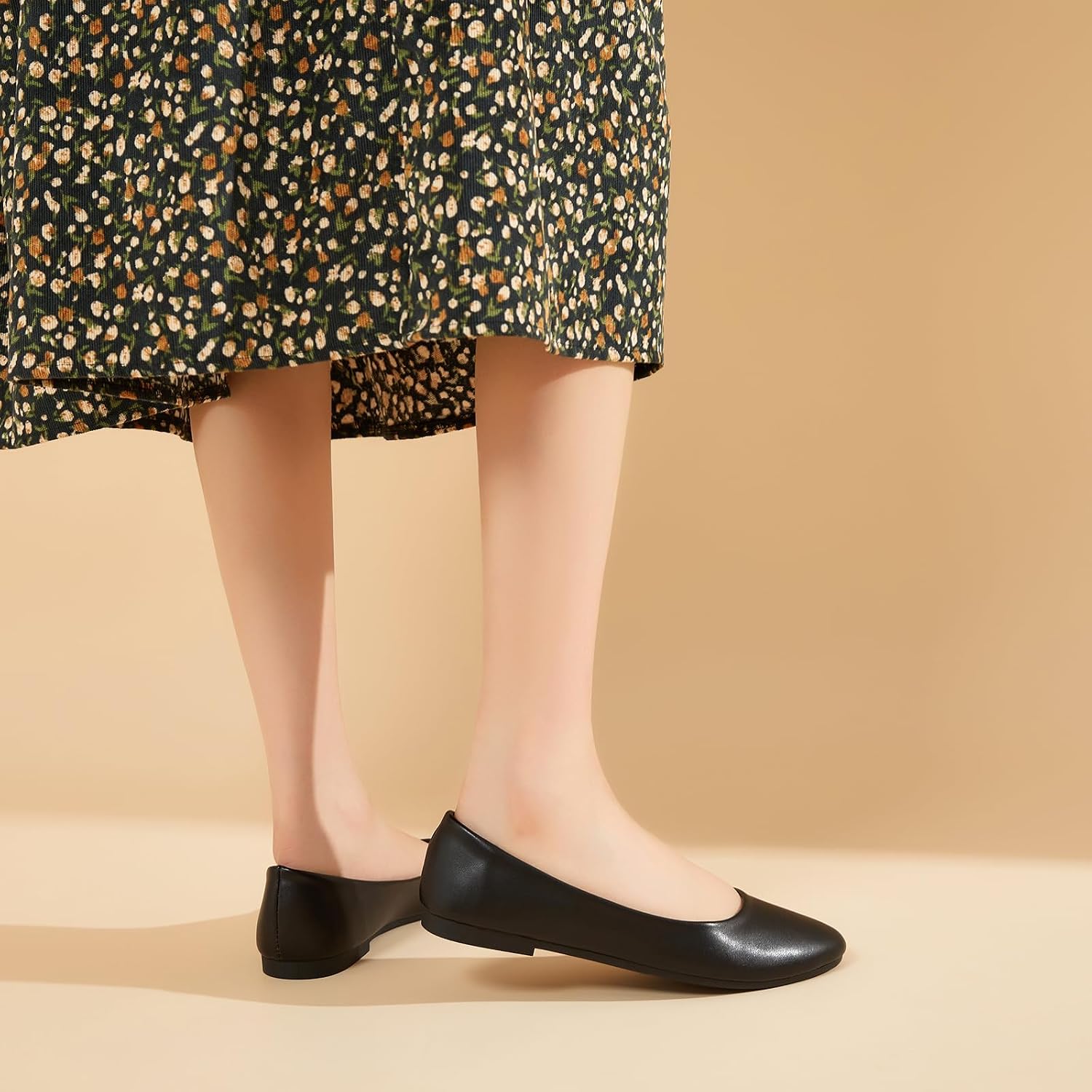 Hash Bubbie Women'S Flats Shoes Ballet Flats Dress Shoes Comfortable Pu Leather Slip On Shoes For Women