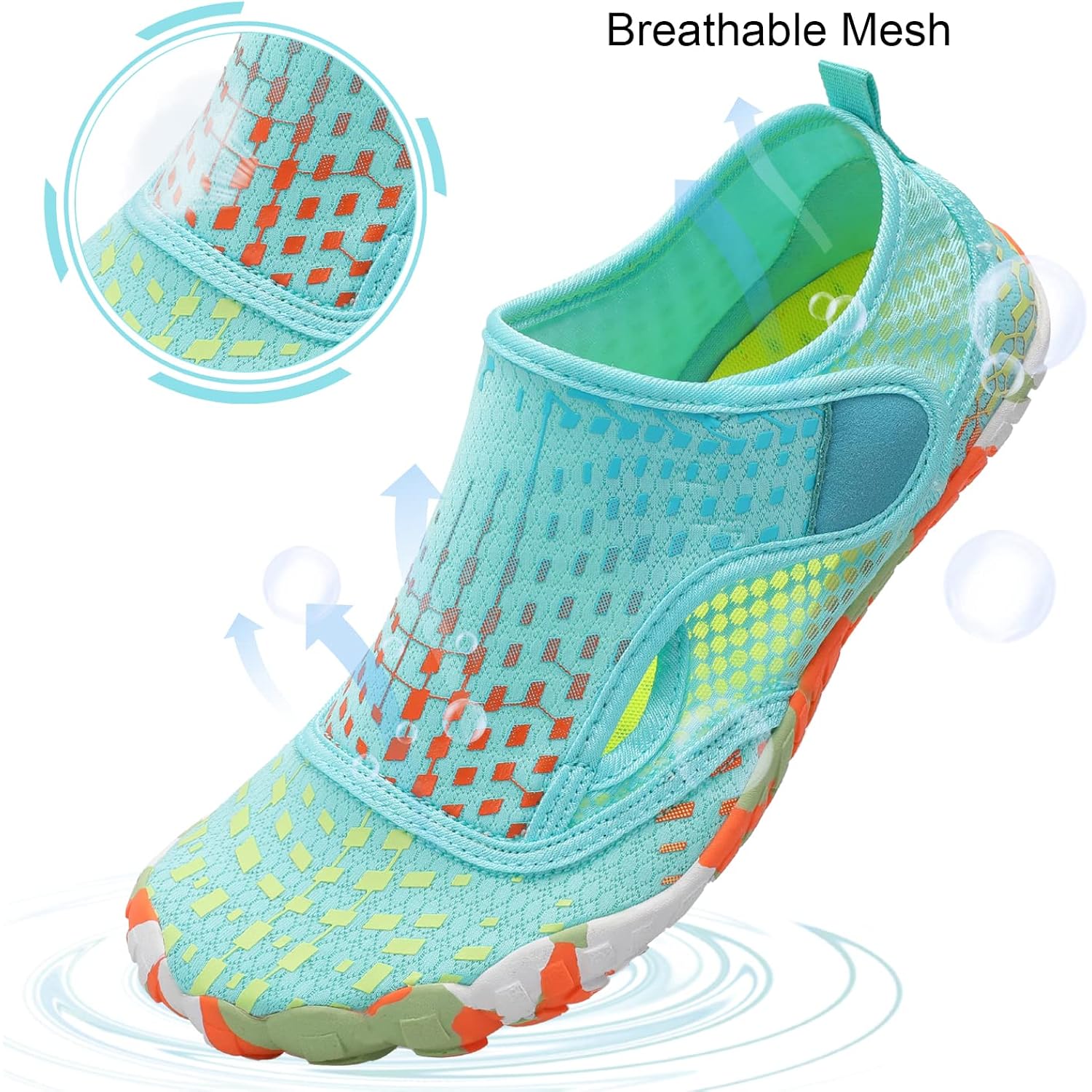 Swim Water Shoes For Women Men Quick Dry Barefoot Aqua Sneakers Shoe For Beach Hiking Diving Boating River Outdoor Water Sports