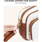 Choliss Quilted Crossbody Bags For Women Rfid Vegan Leather Travel Purse Small Shoulder Handbags With Built In Wallet