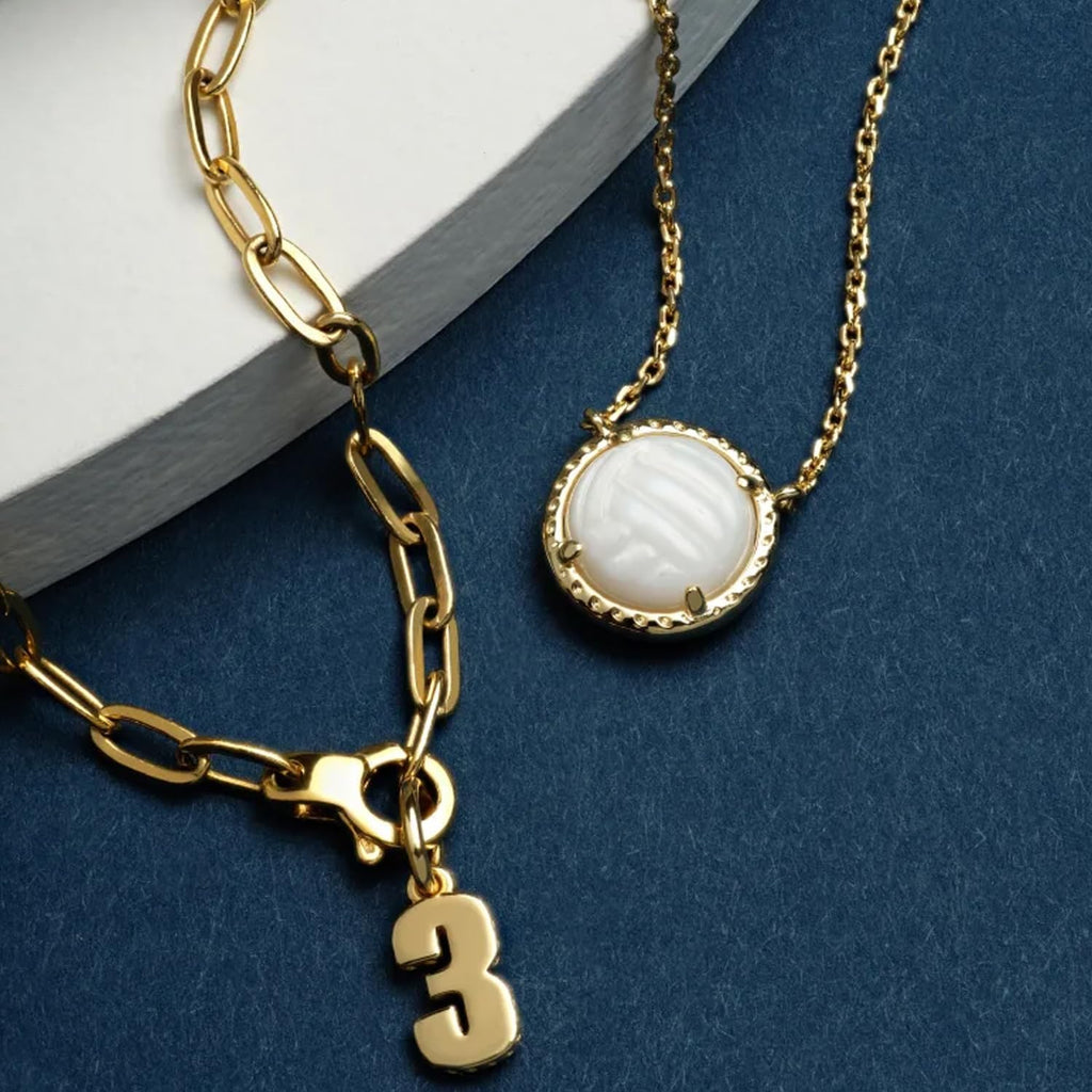 Kendra Scott Volleyball Pendant Necklace, Fashion Jewelry for Women