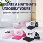 15 Pack Trucker Hats Bulk Sublimation Blanks Wholesale Mesh Baseball Cap DIY Custom Hats for Men Women Rose Red