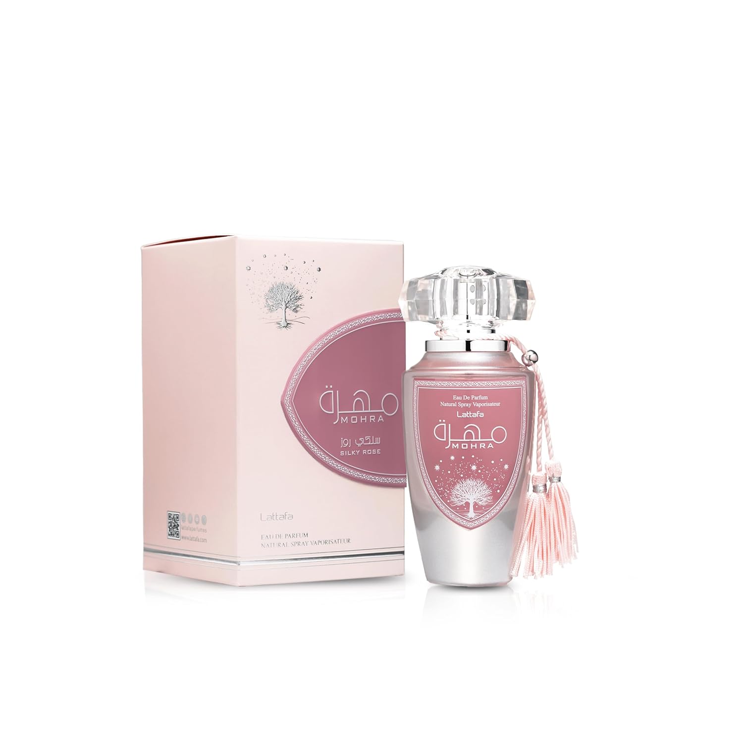 Lattafa Mohra Silky Rose for Women Eau de Parfum Spray, 3.4 Ounce / 100 ml