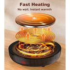 Coffee Mug Warmer For Desk, 3-Temp Fast Heating Cup Warmer With 6H Auto Shut Off, Led Light & Smart Candle Warmer For All Beverages, Ideal Gifts For Women Men