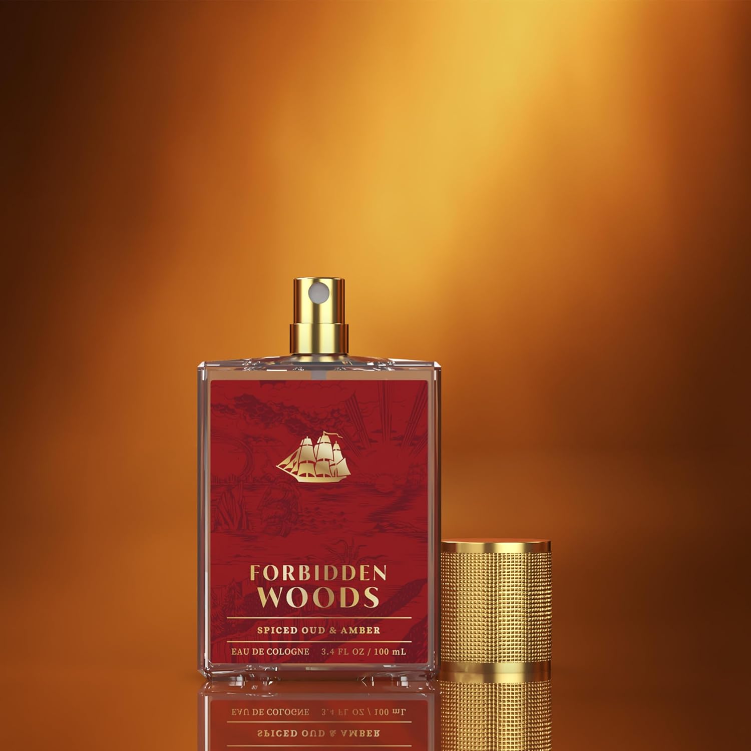 Old Spice Signature Cologne for Men, Forbidden Woods Premium Scent with Notes of Spiced Oud + Amber, 3.4 fl oz