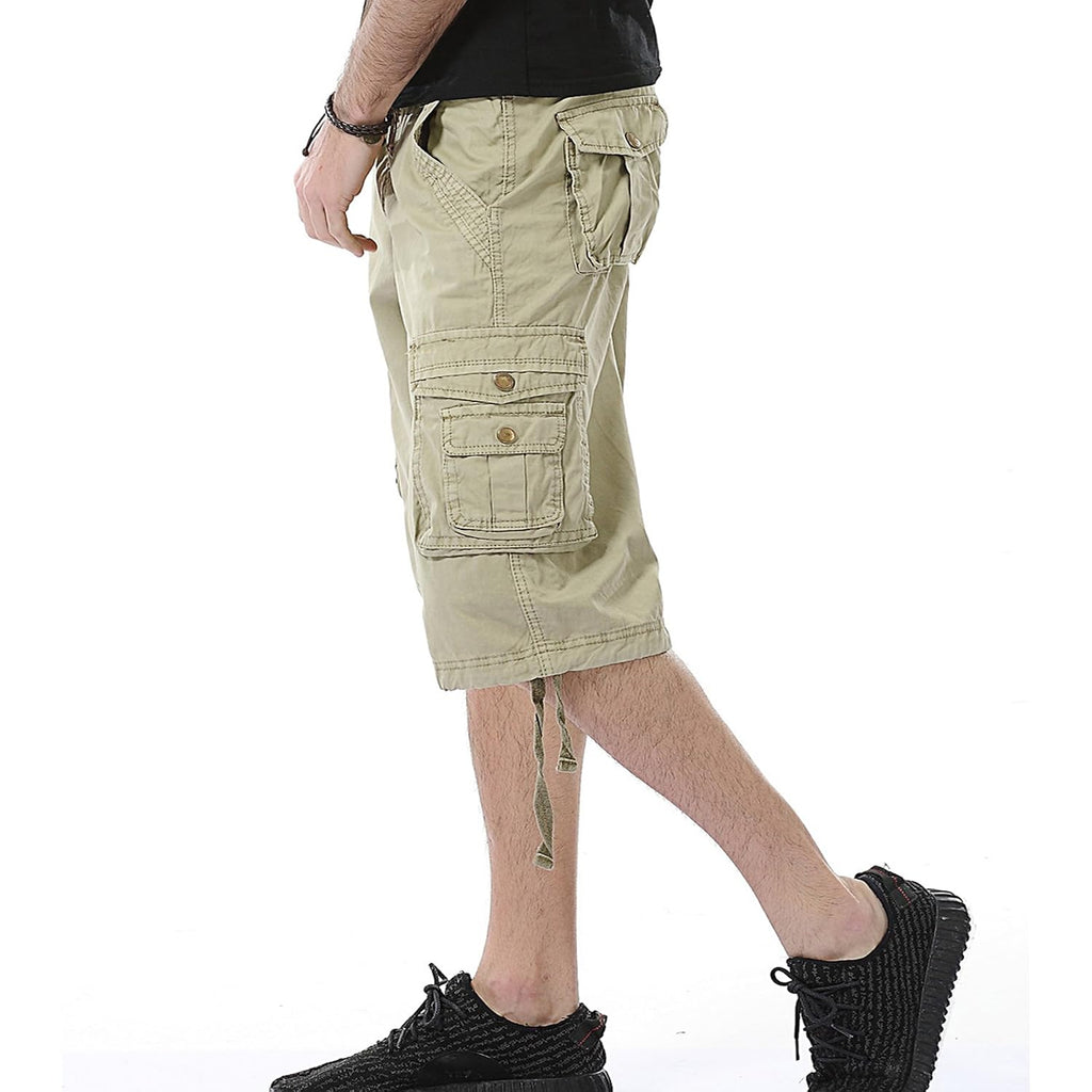 Men'S Camo Cargo Shorts Relaxed Fit Multi-Pocket Outdoor Camouflage Cargo Shorts Cotton