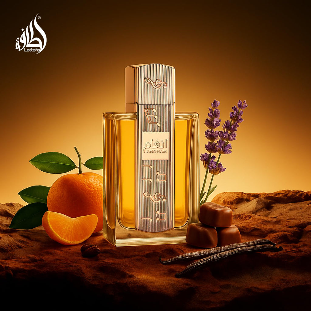 Lattafa Angham - Citrus, Lavender, Musk, Amber, Vanilla - Eau De Parfum Long-Lasting Fragrance For Unisex, 3.40 Ounce / 100 Ml