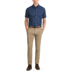 Van Heusen Mens Wrinkle Free Short Sleeve Button Down Check Shirt