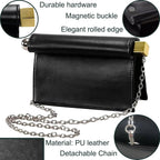 Pu Leather Handbag Detachable Chain Crossbody Shoulder Evening Bag Clutch Purse For Women Formal Wedding Party Prom