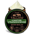 Untamed Organics Beef Tallow Balm For Skin & Face With Castor Oil & Frankincense - 100% Grass-Fed Tallow Face & Body Moisturizer For Dry Sensitive Skin - 2 Oz
