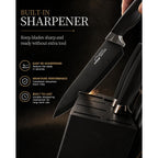 Knife Set, 15 Piece Kitchen Knife Set With Block And Built In Sharpener, German Stainless Steel Dishwasher Safe Knife Block Set, Black Kitchen Knives Set For Home Cooking