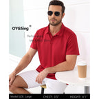 Oygsieg 5 Pack Polo Shirts For Men Quick Dry Short Sleeve T-Shirts Performance Mens Golf Shirts For Work Athletic