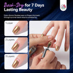 SAVILAND Chameleon Nail Polish Set: 12-Free Holographic Nail Polish Quick Dry 6 Colors Ultra Chrome Color Shifting Fingernail Polish Set Metallic Galaxy Nail Art DIY Christmas Gift For Women