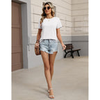 Zeagoo Womens Tshirt Short Sleeve Summer Tops Crewneck Casual Basic Tee Shirts Spring Clothes Trendy Outfit