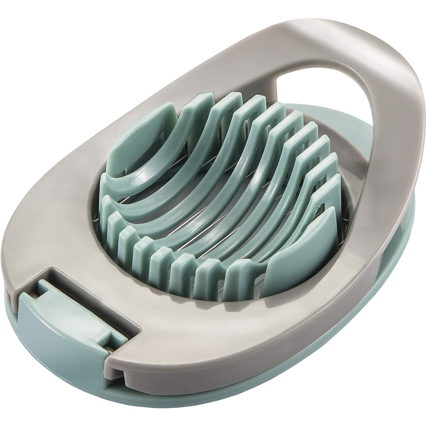 Egg Slicer For Boiled Eggs Strawberry Cutter With Stainless Steel Wire （Green）