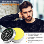 MALE GOD Beard Kit, Beard Growth Kit w/Natural Ingredients Beard Oil & Balm & Comb, Beard Growth Oil w/4X Thickening Biotin, Chrismtas | Anniversary | Birthday Gifts for Men Him Husband Boyfriend, Dad