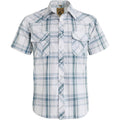 Coevals Club Men'S Western Cowboy Short Sleeve Pearl Snap Casual Plaid Work Shirts