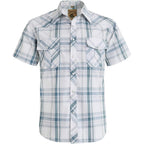 Coevals Club Men'S Western Cowboy Short Sleeve Pearl Snap Casual Plaid Work Shirts