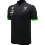 Macron Men'S Automobili Lamborghini Squadra Corse Team Polo Shirt (Black And White)