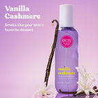 Eos Cashmere Body Mist, Vanilla Cashmere, Soft Musk, Cozy Caramel, Hair Mist, Body Spray For Women, Moisturizing, Hyaluronic Acid, Body Spray, Vegan, Cruelty-Free, 6 Fl Oz