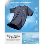 G Gradual Men'S Athletic Workout T-Shirts Moisture Wicking Cooling Running Shirts Short Sleeve Performance Tee For Gym Tennis