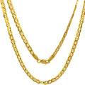 JEWELHEART 14K 10K Real Gold Flat Mariner Chain Necklace, 1.5mm - 4.65mm Diamond Cut Anchor Link Chain For Men - Dainty Yellow Gold Pendant Necklace For Women Lobster Clasp 16" 18" 20" 22" 24"
