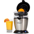 Vinci Hands Free Electric Citrus Juicer, 1-Button Juicer Machine, Orange Lime Grapefruit Lemon Squeezer, Easy To Clean Orange Juicer Squeezer, Black/Stainless Steel