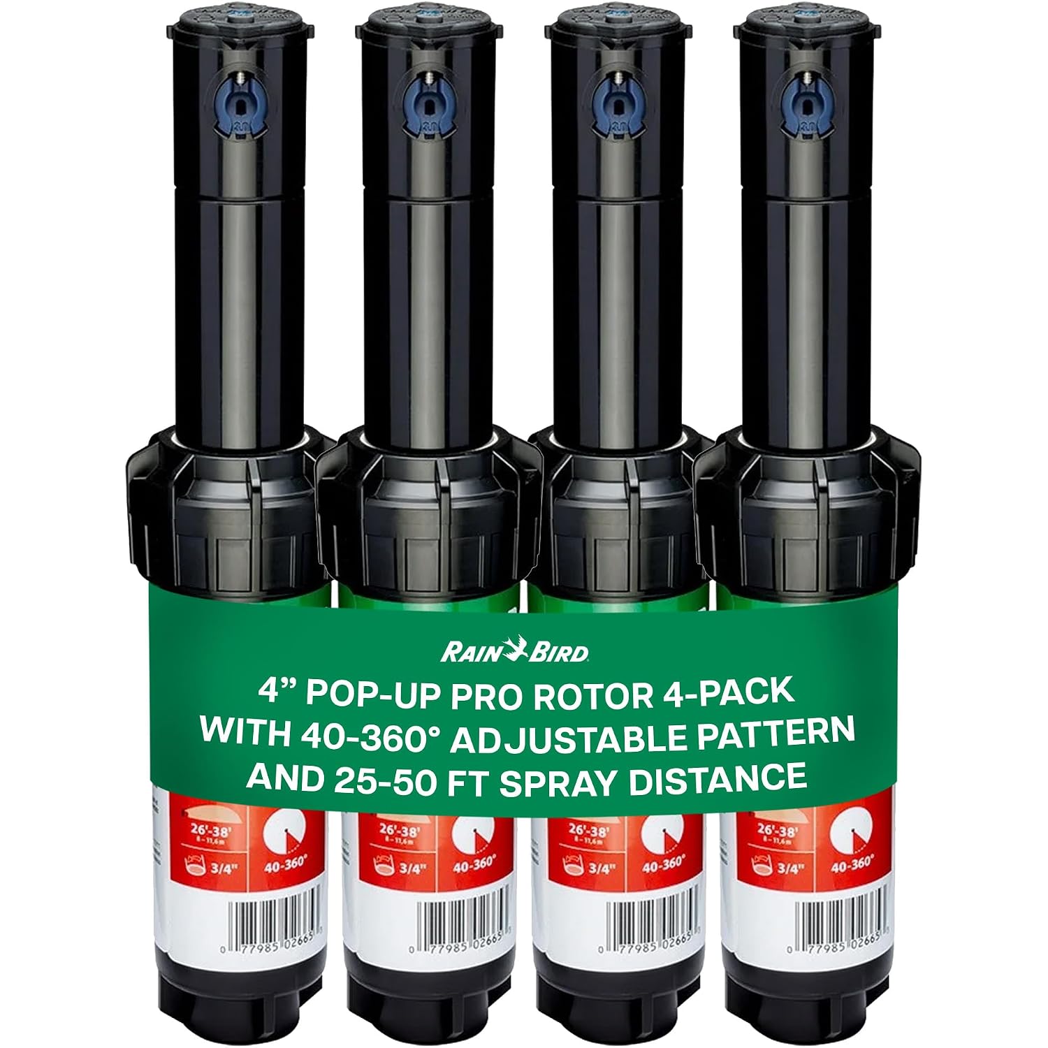 Rain Bird Rotor Heads 5000 Rotor Sprinkler Heads. 4-Pack