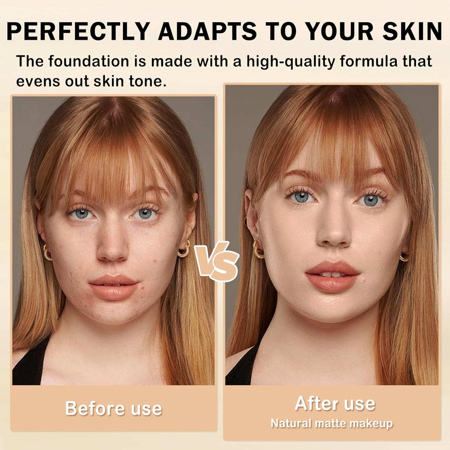 Color Matching Foundation,Hydrating Color Adjusting Foundation,Lightweight Coverage Face Makeup with Skincare-Infused,Includes Brush,1.01 FL.OZ - 01 Light