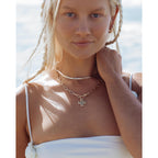James Michelle The Original Chunky Cross Chain Necklace for Women – Premium Waterproof, Tarnish-Free, Gold & Silver PVD Coated Jewelry – Hypoallergenic – Perfect for Beach, Weddings, Gifts