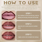 HOSAILY Peel Off Lip Liner Stain Tattoo, Long Lasting Waterproof Lip Stain Peel off, Tattoo Nude Lip Liner and Lip Gloss Combo, Non-Stick Cup Nourishing Lip Gloss Set Lipstick Makeup