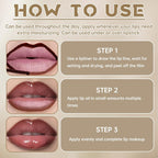 Hosaily Peel Off Lip Liner Stain Tattoo, Long Lasting Waterproof Lip Stain Peel Off, Tattoo Nude Lip Liner And Lip Gloss Combo, Non-Stick Cup Nourishing Lip Gloss Set Lipstick Makeup