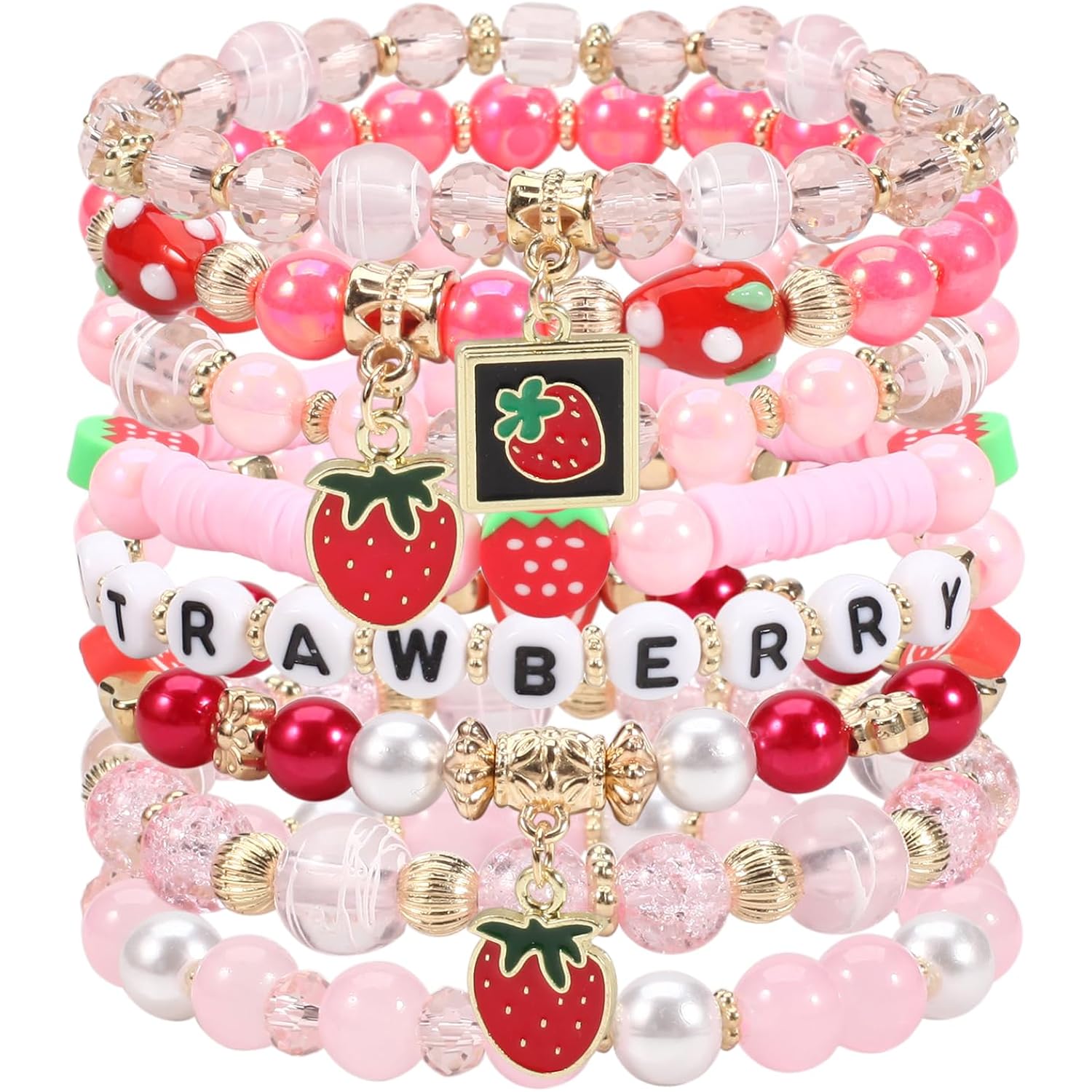 Lonext Halloween Bracelets Stackable Heishi Beaded Stretch Bracelets