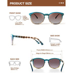 Polarized Sunglasses For Women UV - Protection Womens Trendy Fashion Large Shades With Acetate Frame BC2110
