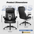 Ergonomic Office Chair, Desk Chair With Adjustable Lumbar Support