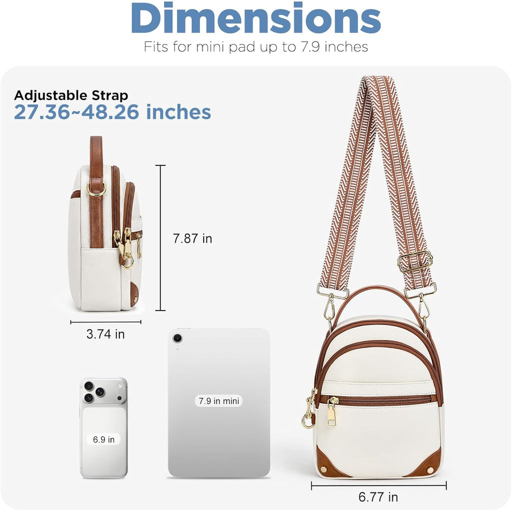 Anti Theft Crossbody Bags For Women Rfid Small Shoulder Bag For Travel, Mini Cross Body Purse With Removable Strap