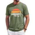 Runcati Mens Short Sleeve T-Shirts Casual Graphic Printed Tee Tops Crewneck Summer Beach Hawaiian Vintage Shirt