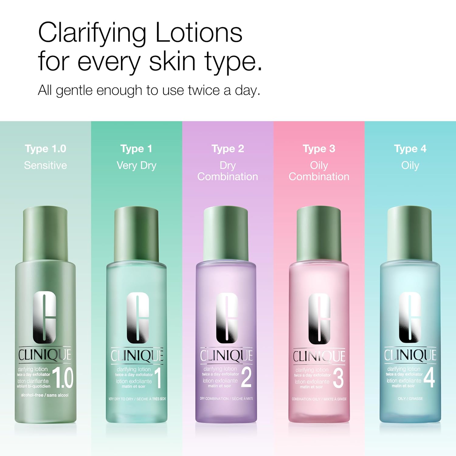 Clinique Clarifying Lotion 3 | Gentle Exfoliator For Oily Combination Skin Types | Face Toner With Witch Hazel + Salicylic Acid | Step 2 In 3-Step Skin Care Routine