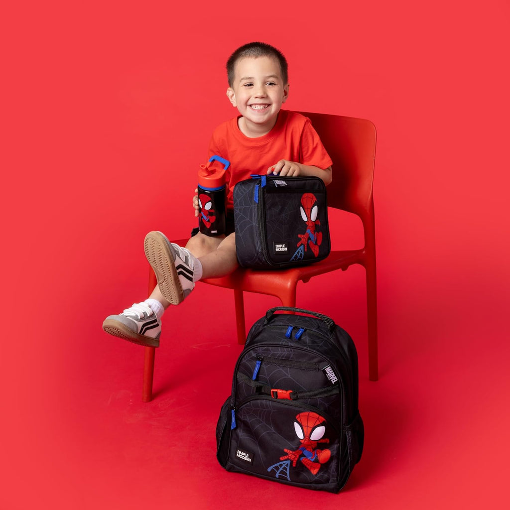 Simple Modern Marvel Spidey Kids Backpack For School, Girls, Boys | 12L | Fletcher Spiderman Bookbag, School Backpack For Toddler, Preschool, Kindergarten | Fits Lunch Box, Cute | Medium