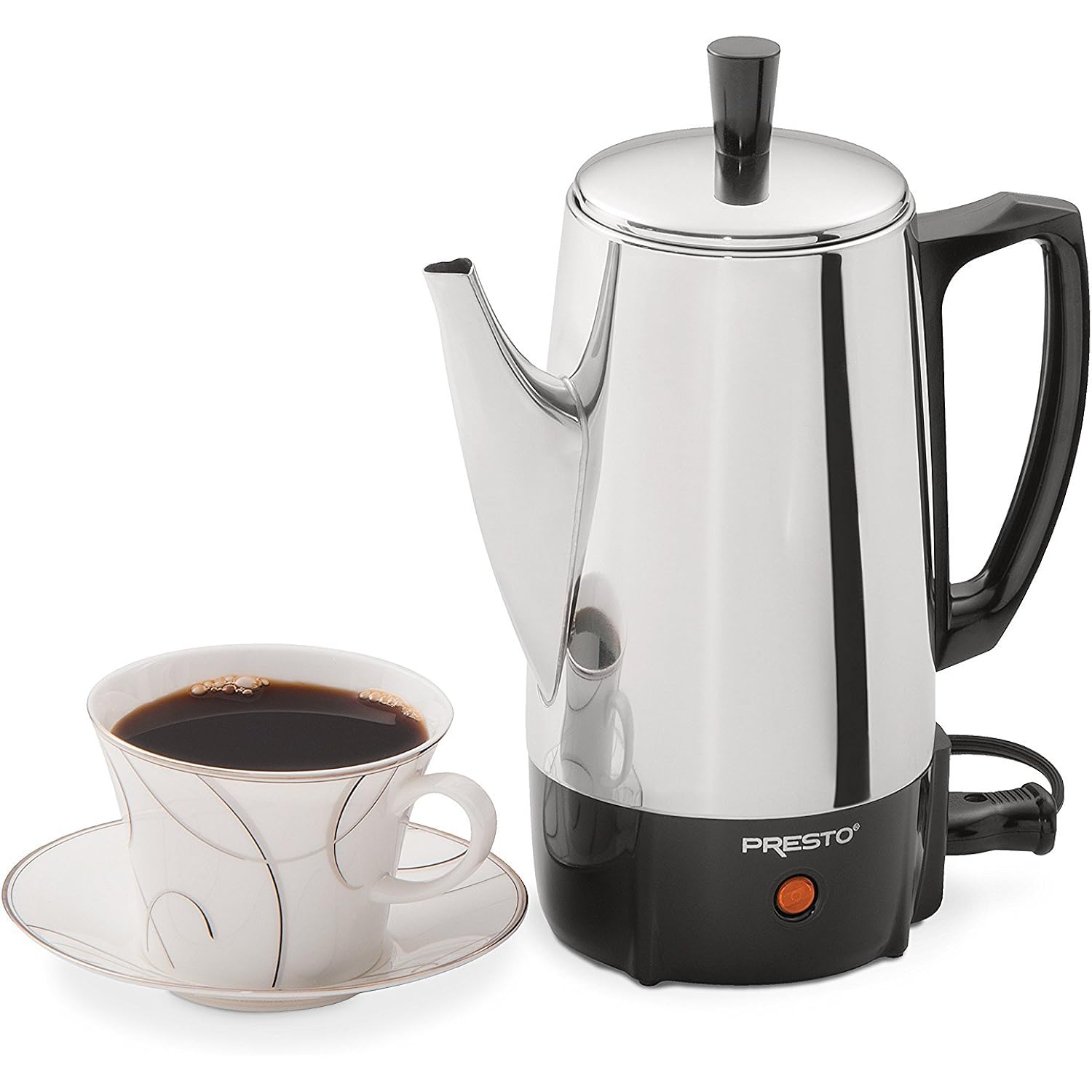Presto 02822 6-Cup Stainless-Steel Coffee Percolator
