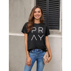 Faith Graphic T Shirt For Women Christian Shirts Bible Verse Inspirational Tee Tops