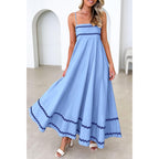 Prettygarden Women'S 2026 Summer Flowy Maxi Dress Casual Sleeveless Spaghetti Strap Ruffle Beach Long Dresses