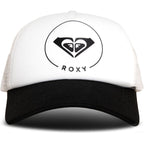 Roxy Women's Truckin Trucker Hat – Adjustable Summer Cap, Lightweight and Breathable with Mesh Back Cloud Dancer