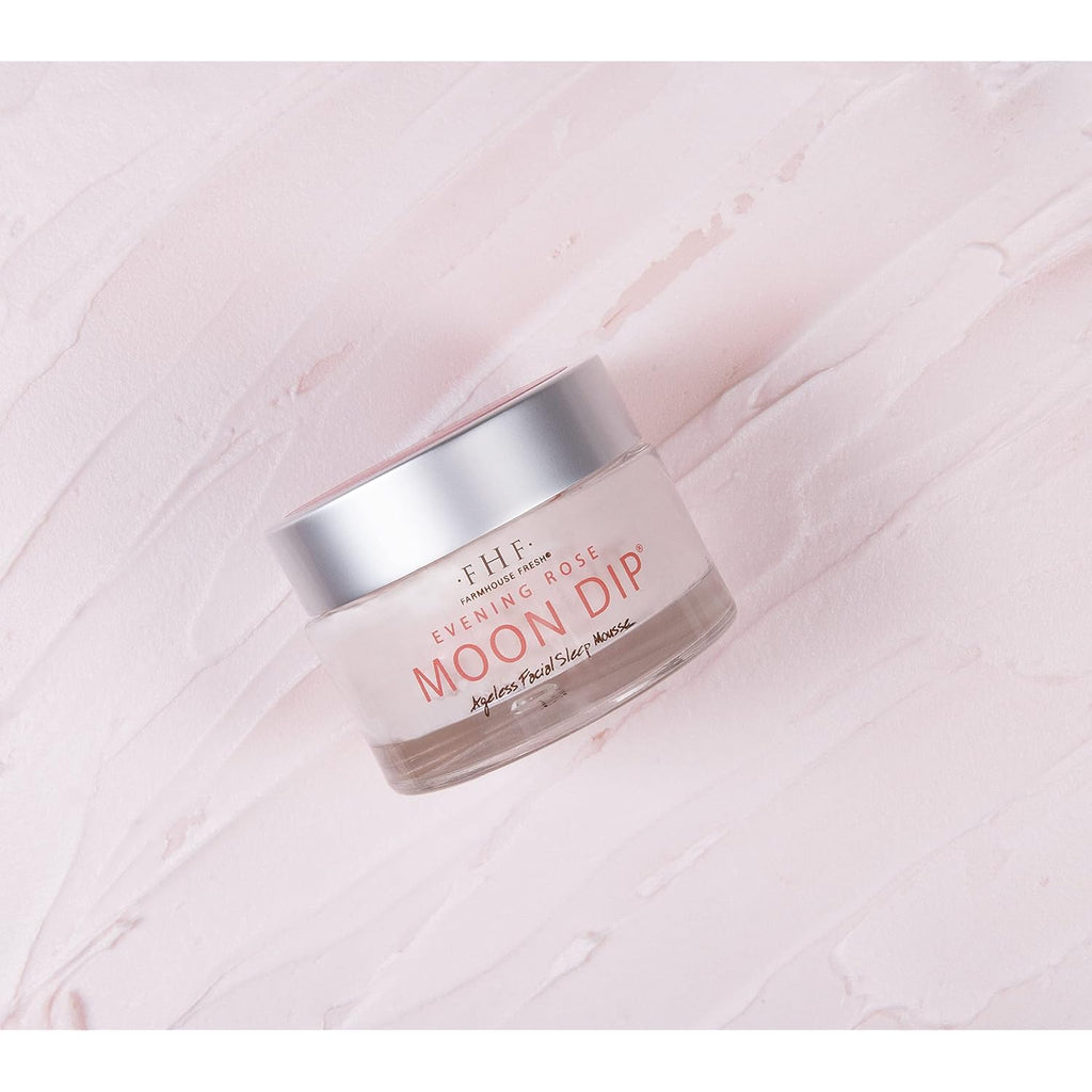Farmhouse Fresh Evening Rose Moon Dip – Retinol Night Cream With Peptides & Vitamin C – 1.7 Fl Oz