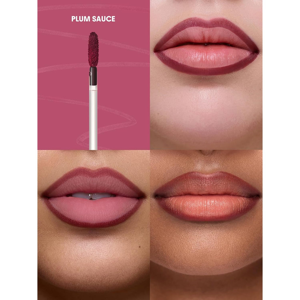 SHEGLAM Fall In Line Peel Off Lip Liner Stain Long Lasting Transfer-proof Nude Lip Tint-Plum Sauce