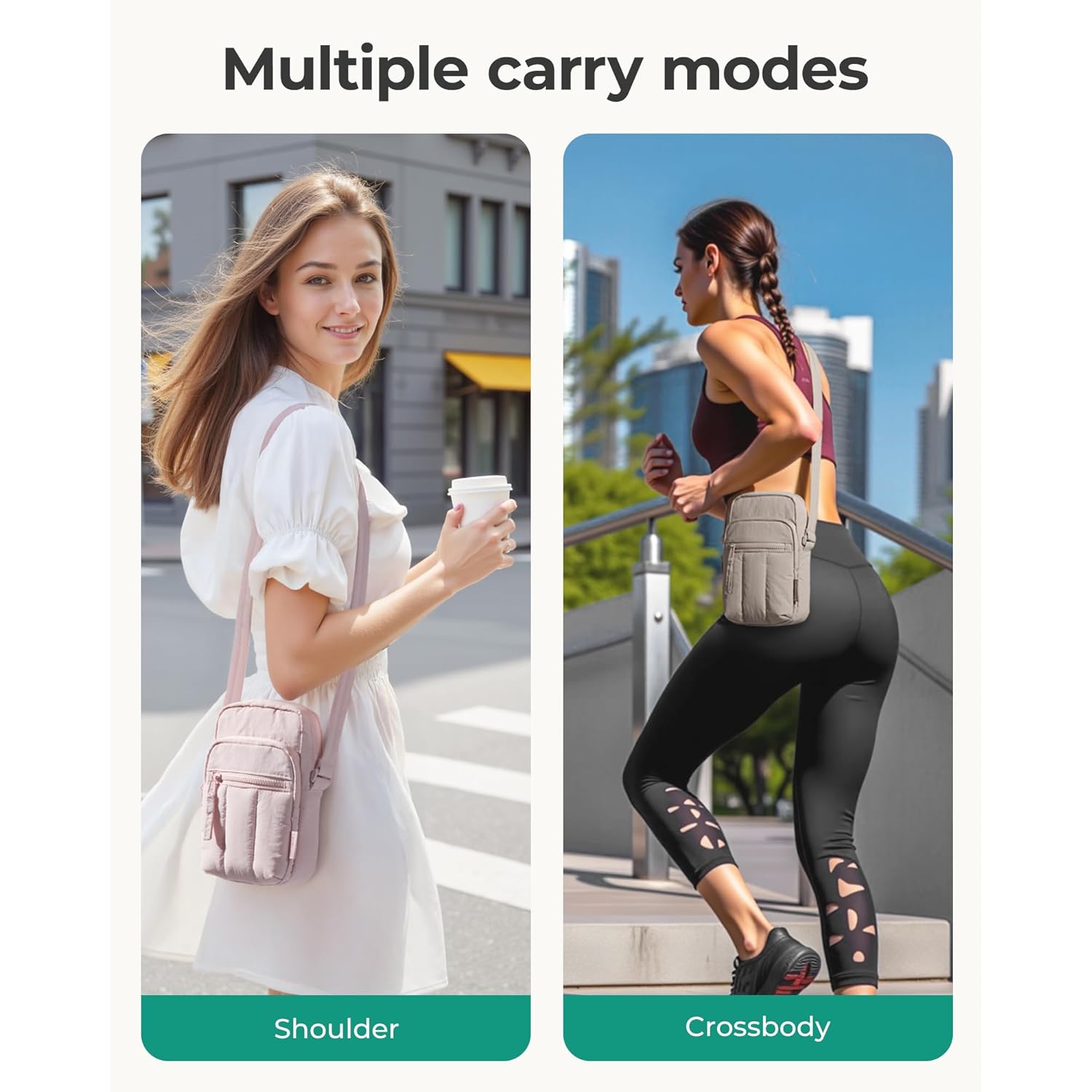 BAGSMART Crossbody Bags for Women, Mini Cell Phone Cross body Purses Travel Wallet with RFID Blocking Card Slots