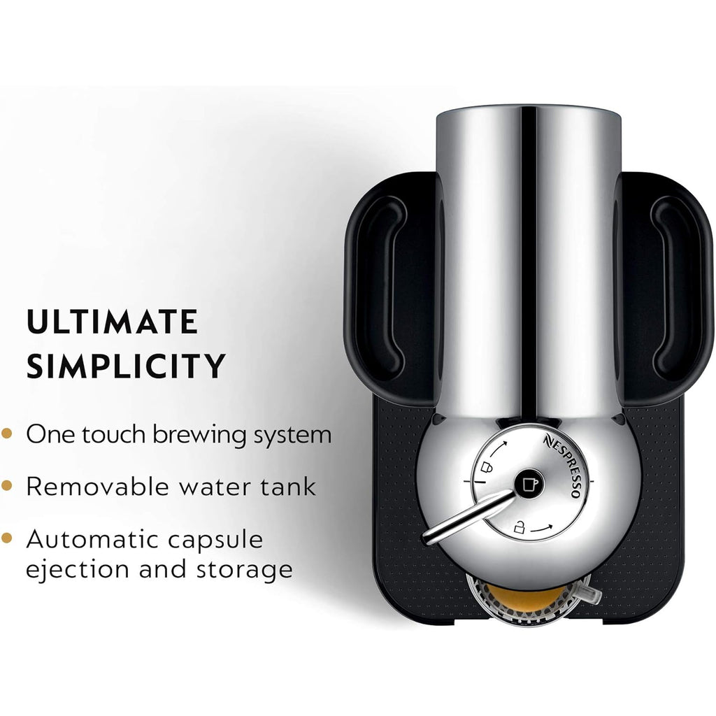 Nespresso Vertuo Coffee and Espresso Maker by Breville, Chrome