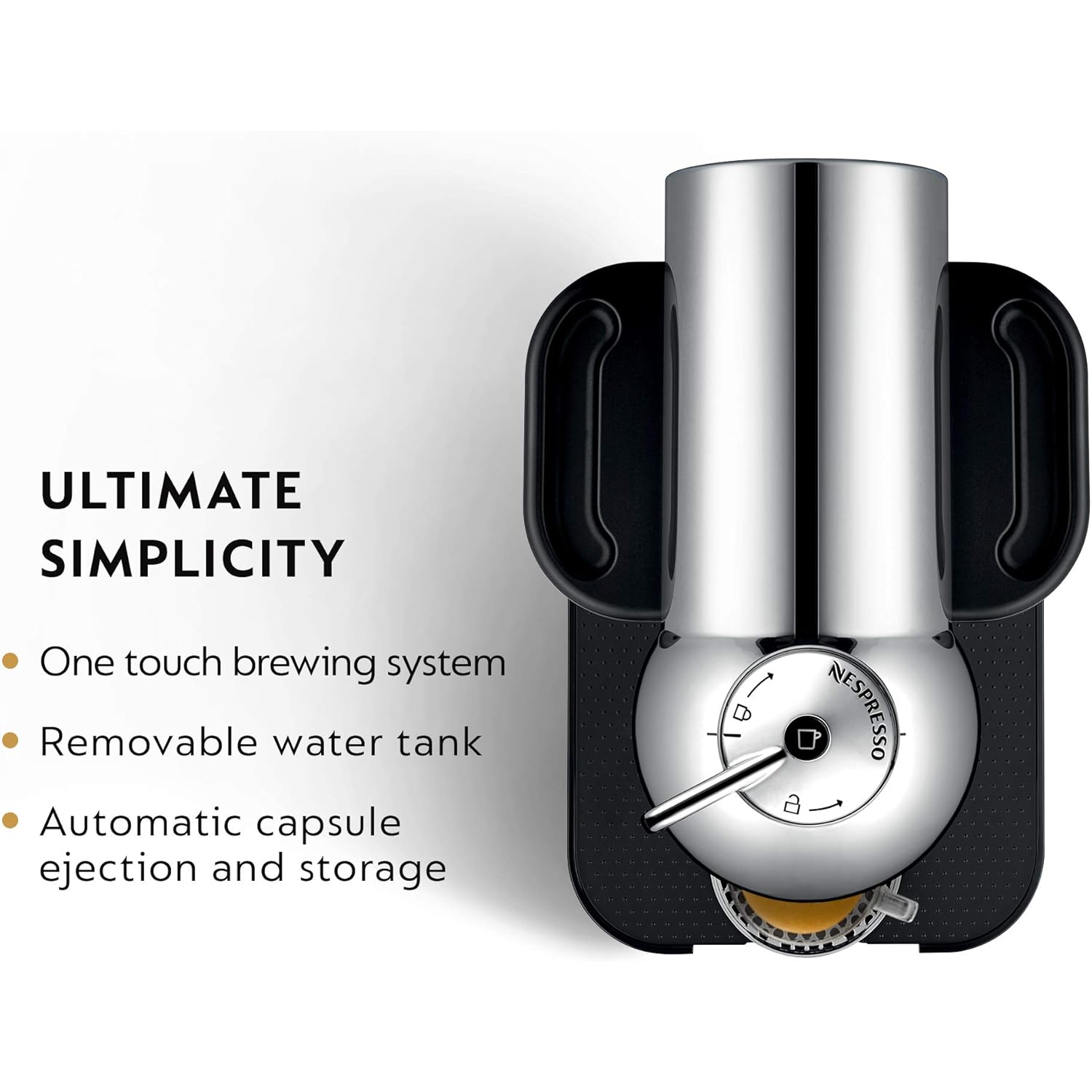 Nespresso Vertuo Coffee and Espresso Maker by Breville, Chrome