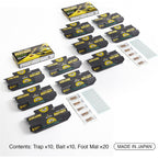 Hoy Hoy Trap A Roach - 10 Traps [2 Pack] Baited Glue Traps, Great For Home With Kids & Pets Indoor, Sticky Pest Control Trap, Roach Killer, Made In Japan