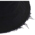 Sun Hats for Women Summer Casual Wide Brim Cotton Bucket Hat Beach Vacation Travel Accessories Black