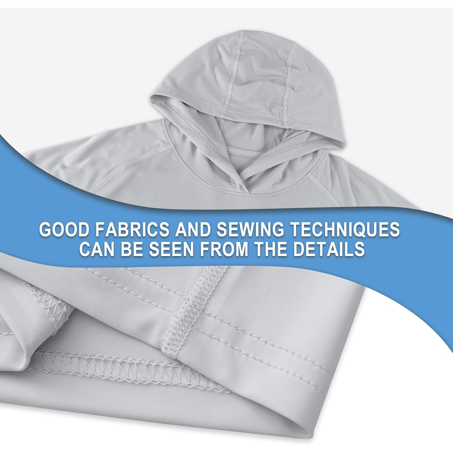 Riverruns Fishing Hoodie For Men Upf 50+ Sun Hoodie Fishing Shirt With Hood Rash Guard Long Sleeve #1044
